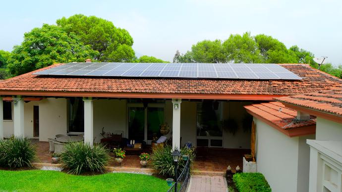 panel solar en casa
